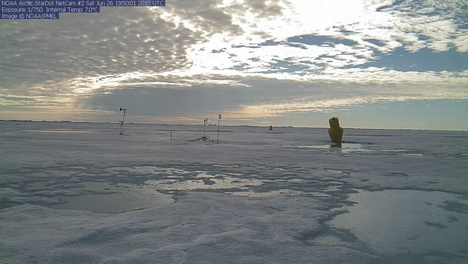 Image captured by North Pole web cam
