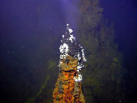 Hydrothermal vent at Brothers