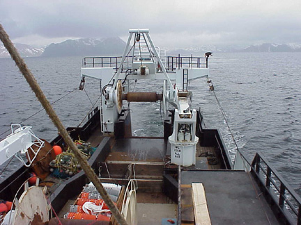 Back deck of Miller Freeman