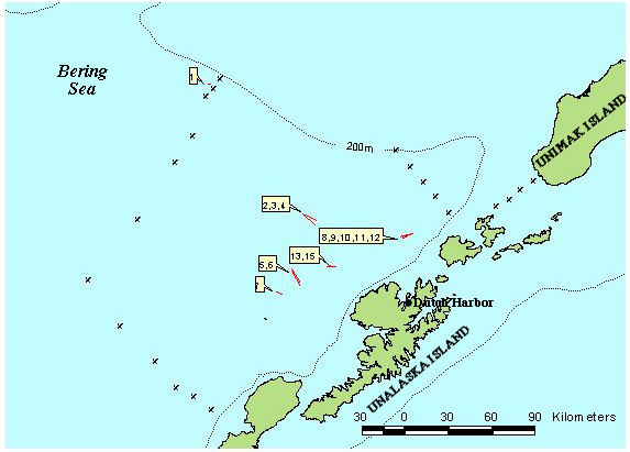 Map of cruise operations