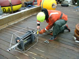 Image of scientist preparing a nitrate sensor.