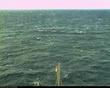 Three views of aloft camera: water conditions over time and varying location and depth.