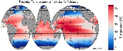 MIMOC Potential Temperature in 100 dbar in February