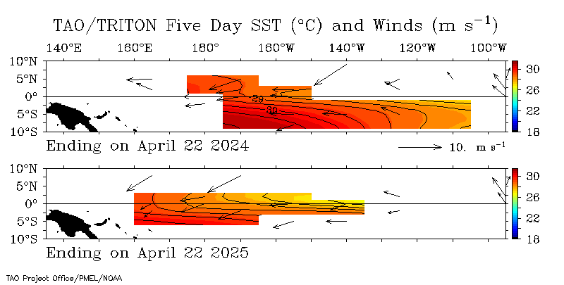 Real Time Surface Data from the TAO Array
