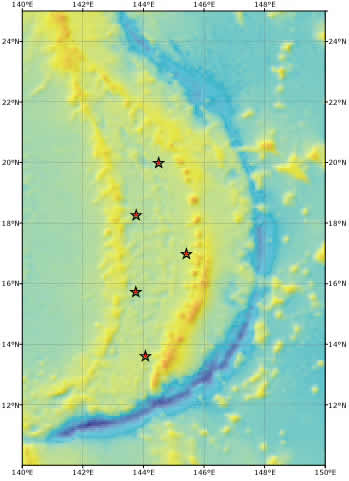 Cuenca trasarco de las Marianas tomado de pmel.noaa.gov/vents/acoustics/haru_locations.html