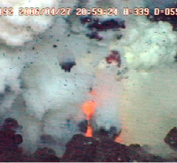 undersea volcanic eruption