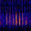 Atlantic fin whale call spectrogram