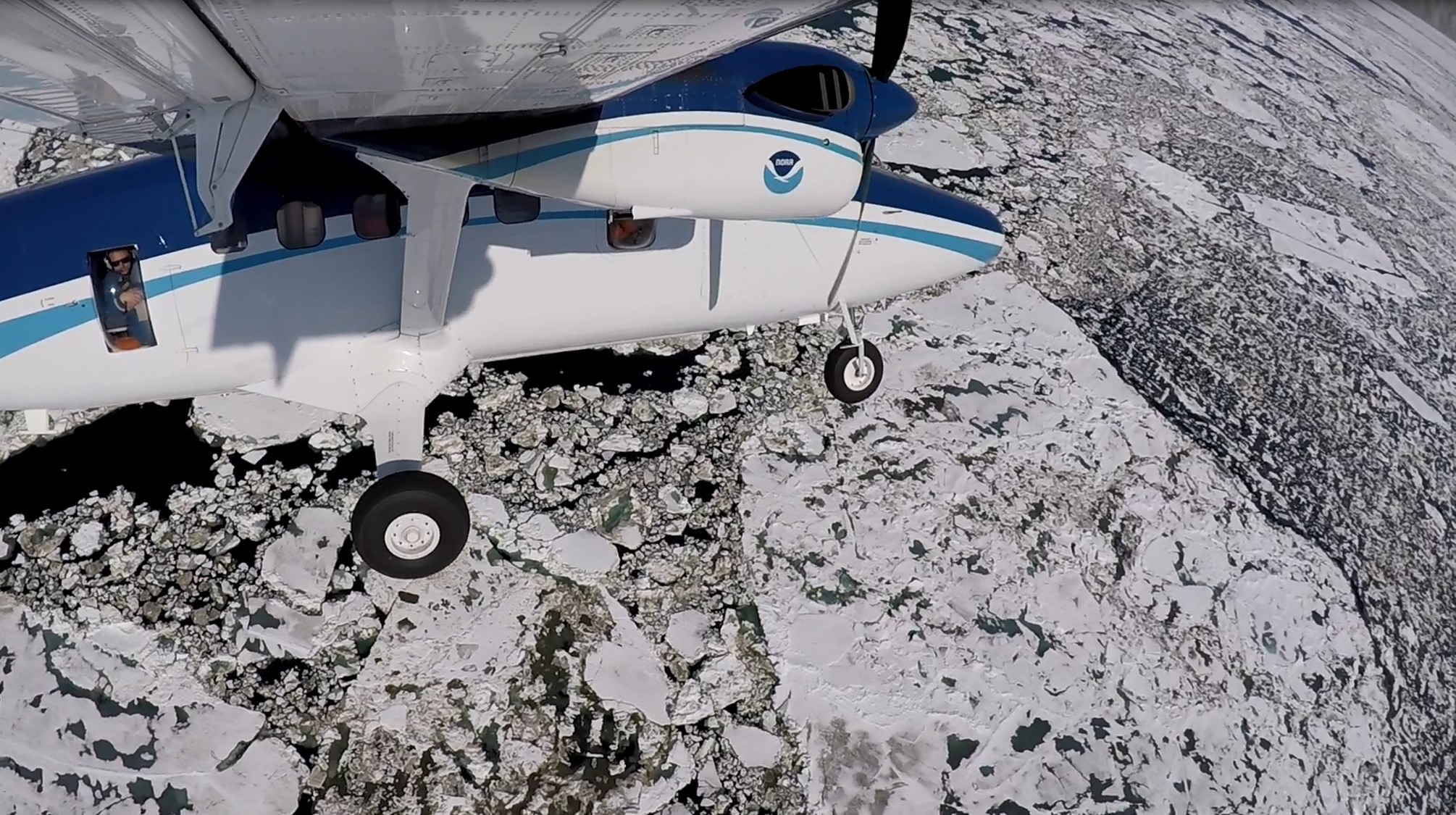 NOAA Twin Otter N56 on a research flight