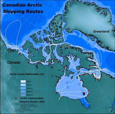 Canadian shipping routes