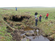 ice crystals in permafrost monitoring tunnel