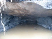 melting permafrost in tunnel