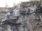 exposed permafrost 