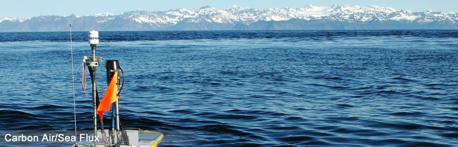 Instrumented wave glider with Alaska glacier - Evans
