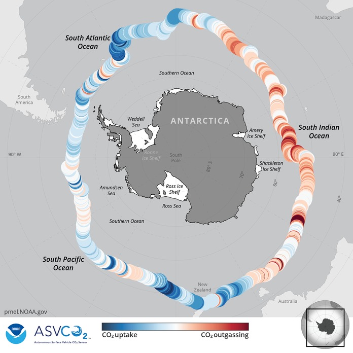 Sea-air CO2 observations