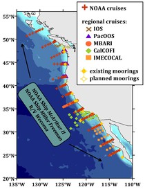 West Coast carbon observational network