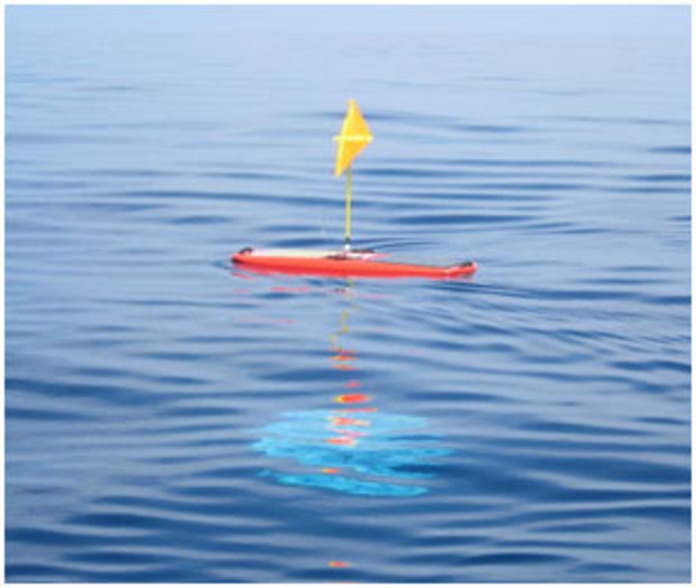 Wave Glider Above Water