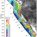 Depth of aragonite saturation horizon