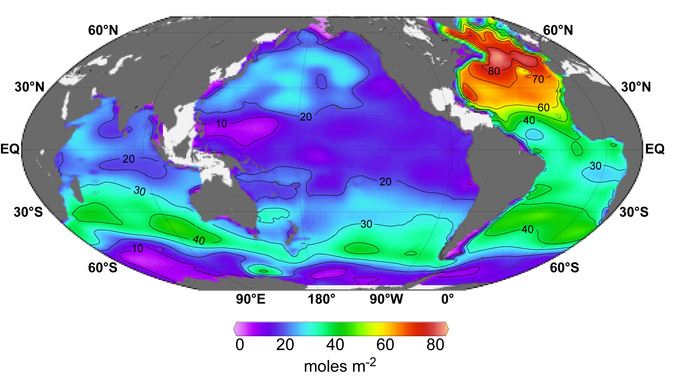 column inventory of anthropogenic CO2