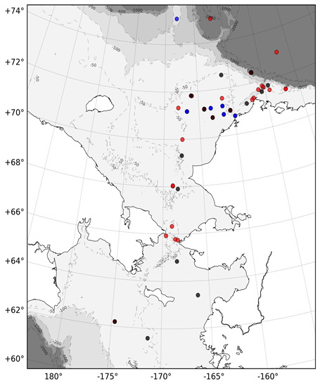 Arctic moorings locations