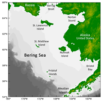 Bering Sea map