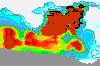 diagram of temperature plumes after a hydrothermal event