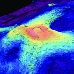 Axial Seamount 3D bathymetry image
