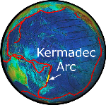 Kermadec Arc map