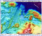 expedition area bathymetry map