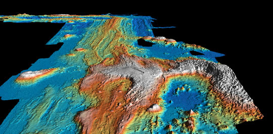 3D map of Axial Volcano