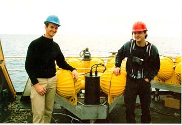 photo of Rumbleometer before deployment on ship