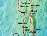 1998 lava flow site map