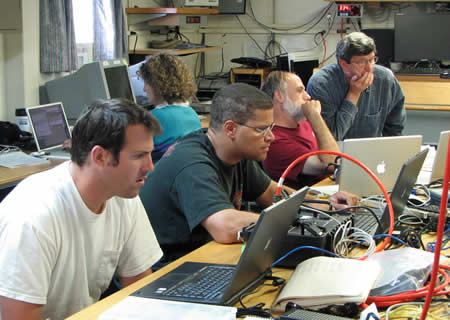 MBARI's AUV team preparing for the second mission