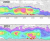 map of Cleft plumes, click for full story