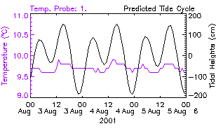 Daily temperature plot