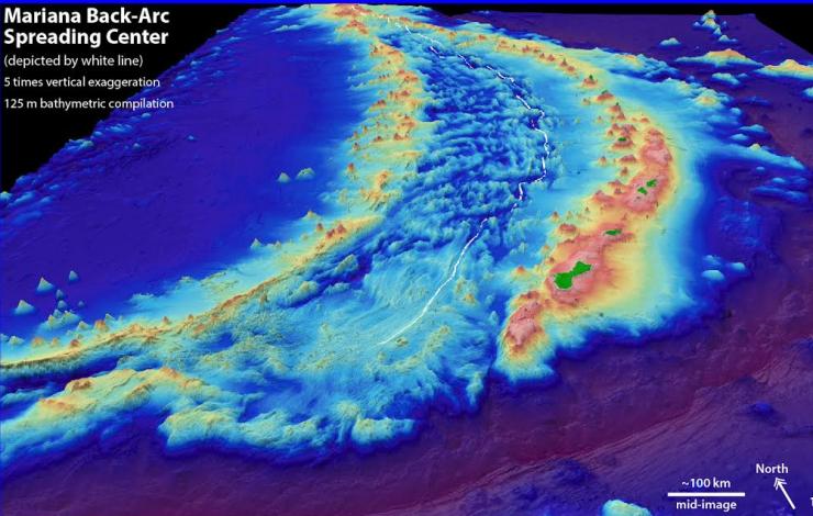 Mariana back-arc study area Falkor 2015