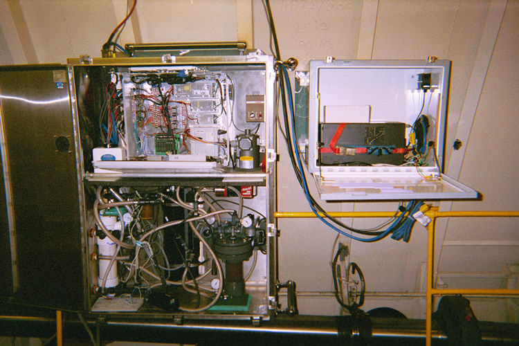 Instrument boxes on M/V Tustumena for the GEM/FOCI project data collection