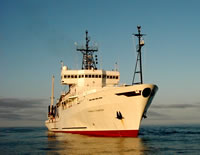 R/V T.G. Thompson.  The Science Party will meet the ship starting April 9 in Kodiak, AK.