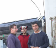 Image of three Thompson crew members.