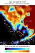 Map of today's ice cover in the Bering Sea and our work area.