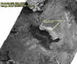 Radar satellite image of ice and polynia south of St. Lawrence Island.