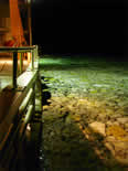 Night view of ice off ship during night work, Station 78
