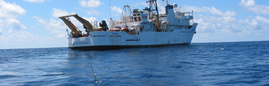 NOAA ship Ka'imimoana at sea after float deployment