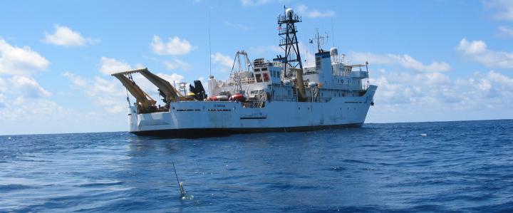 NOAA ship Ka'imimoana at sea after float deployment