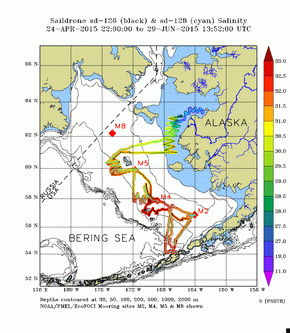 salinity map of  sd-126 and sd-128