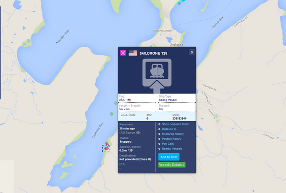 Screen shot from MarineTraffic where you can follow the vessels live if the AIS (Automatic Identification System) is turned on.