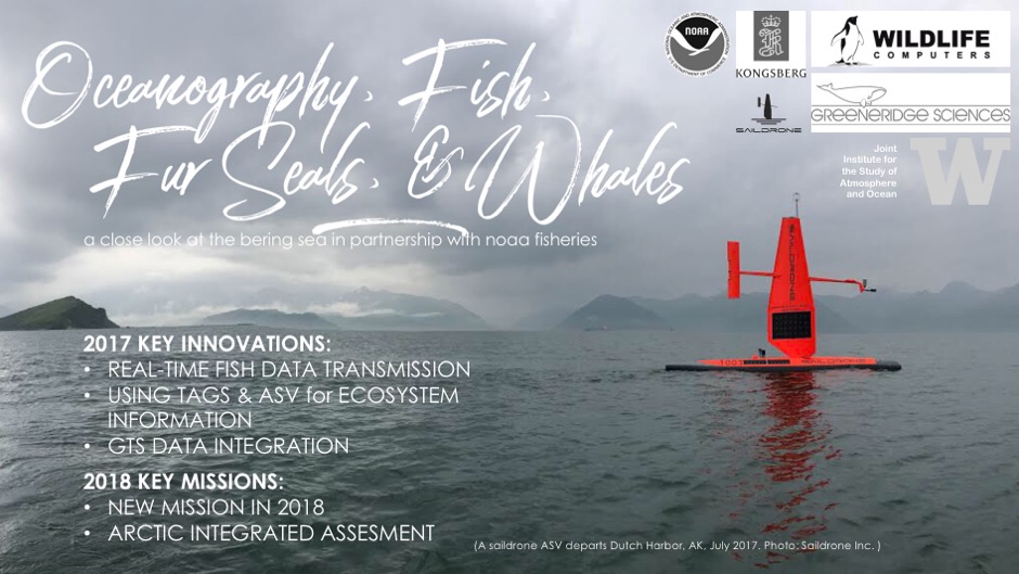 Oceanography, Fish, Fur Seals, and Whales 2017 Bering Mission Header Oceanography, Fish, Fur Seals, and Whales 2017 Bering Mission Header