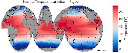 MIMOC Potential Temperature in 0 dbar in August