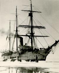 USCGC Bear in the ice