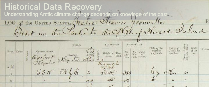Data Recovery - image of a logbook page