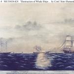 Distruction of whale ships off Cape Thadius, Arctic Ocean